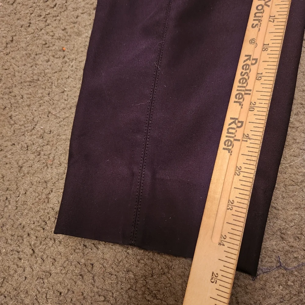 ST JOHN Women's Pants Size 12 Black Side Piping Made USA Straight Leg - Picture 9 of 9